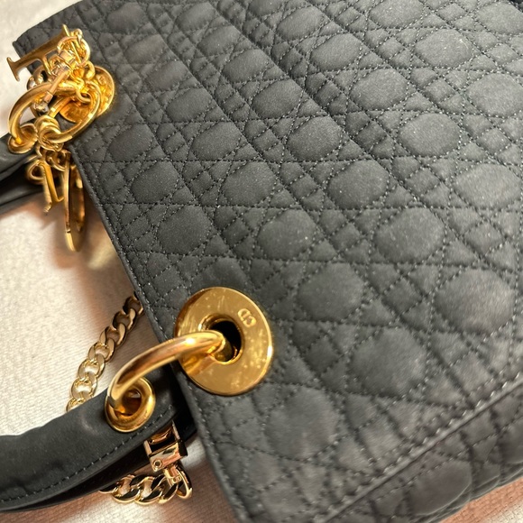 Lady Dior Cannage black nylon bag - Picture 7 of 14